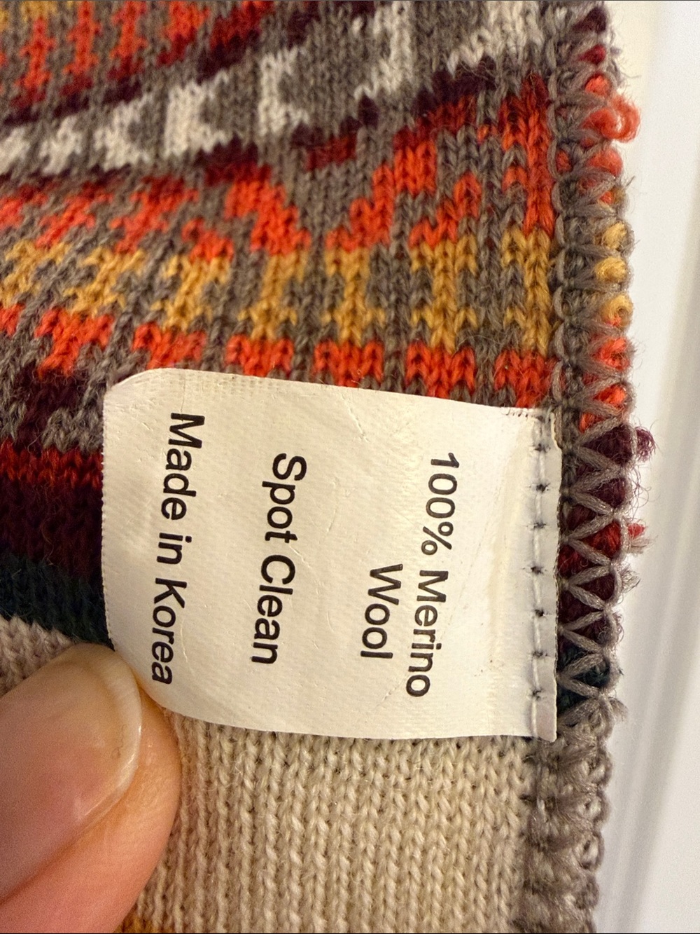 Pendleton 100% Merino Wool Aztec Pattern Winter Scarf - Picture 3 of 3